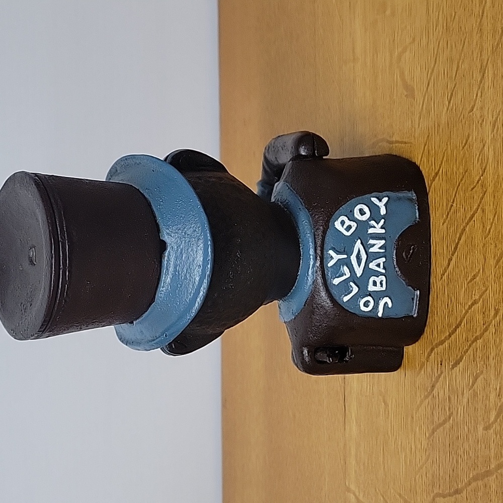JE Stevens Jolly Boy Cast Iron Mechanical Bank